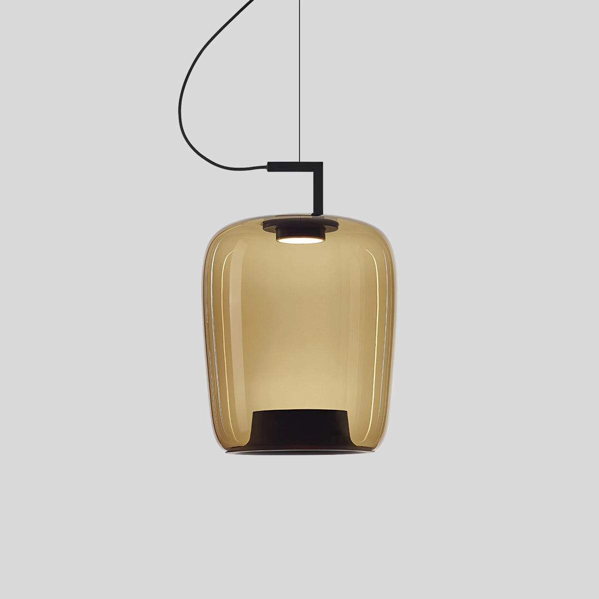 Antizer Nordic Minimalist Glass Pendant Light Style B Amber Warm Light