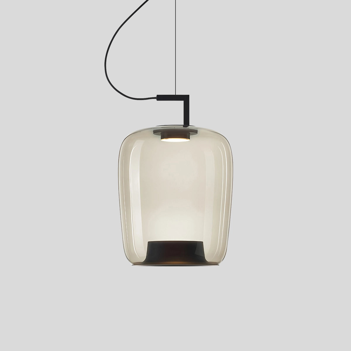 Antizer Nordic Minimalist Glass Pendant Light Style B Frosted White Warm Light