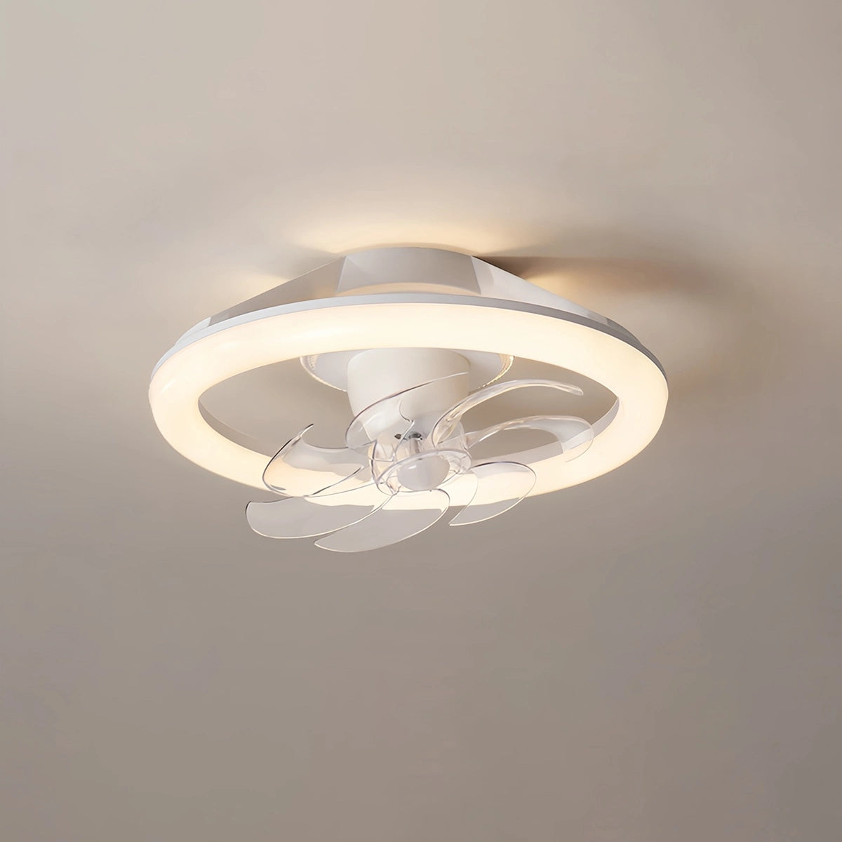 Antizer Creative Circular LED Ceiling Fan Light Style B