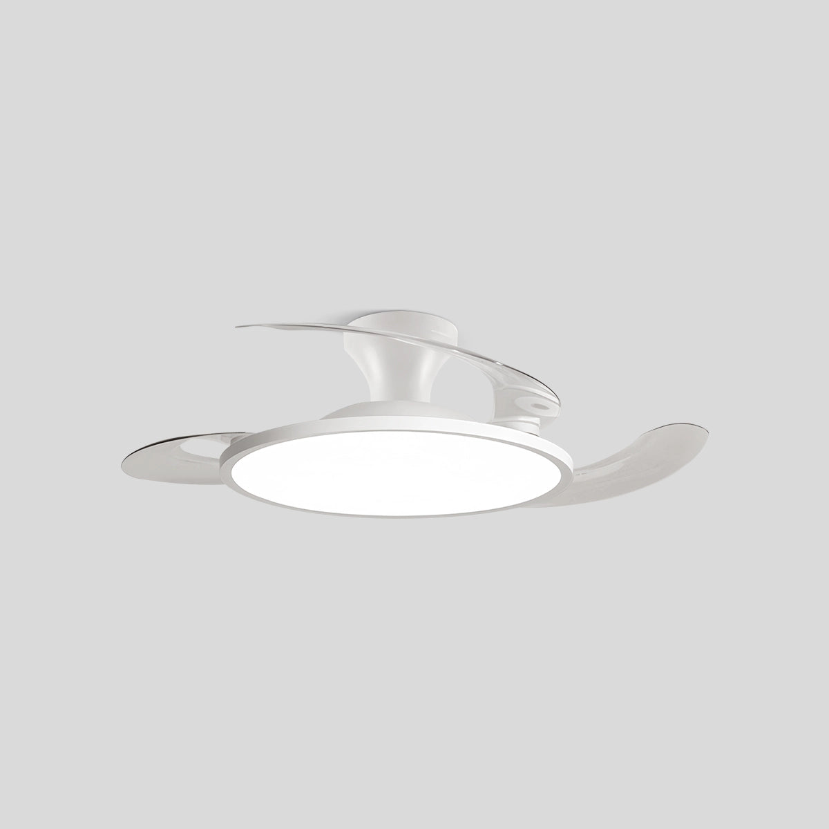 Antizer Silent Remote Control White Ceiling Fan Light Style B