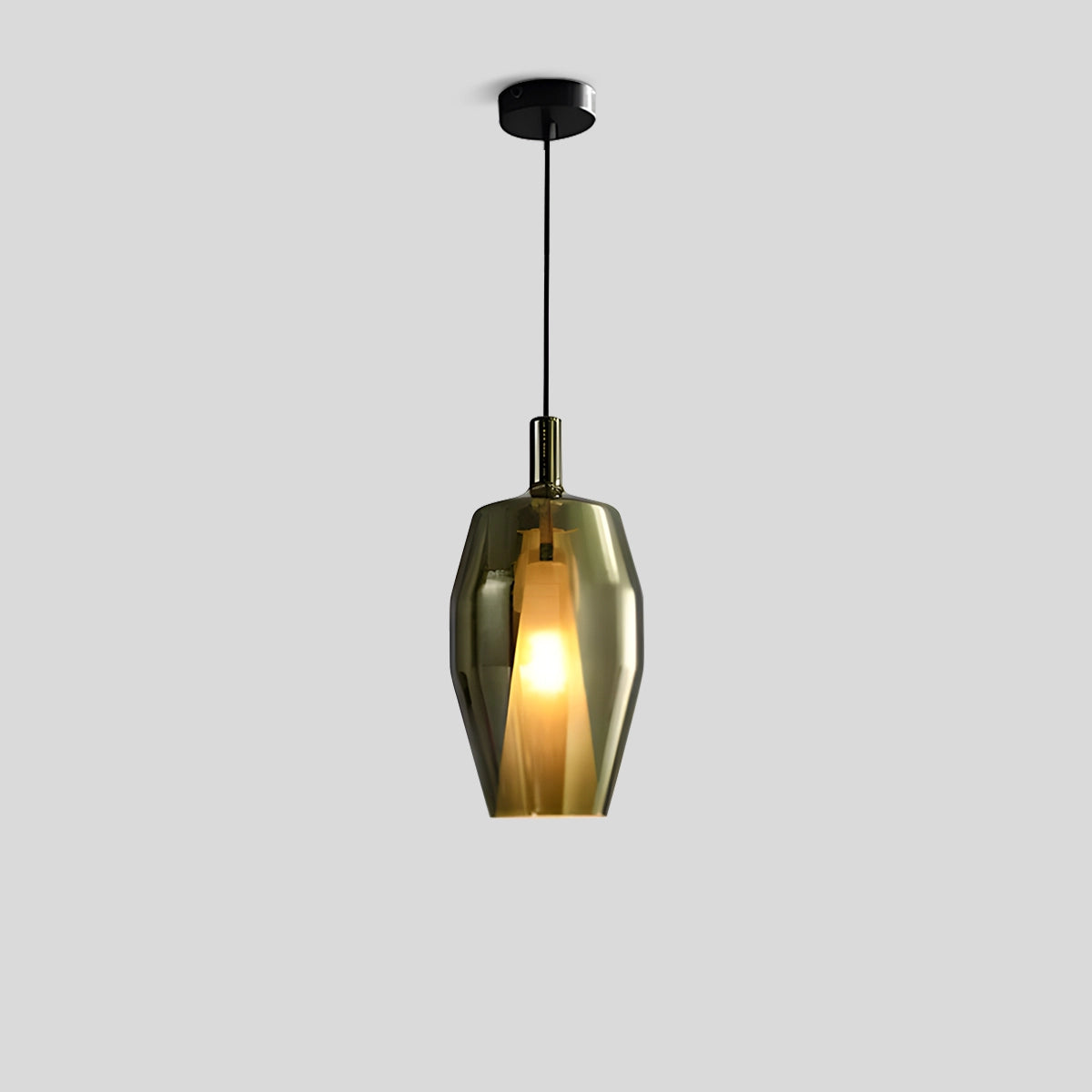 Antizer Modern Minimalist LED Glass Pendant Light for Kitchen Style B Warm Light