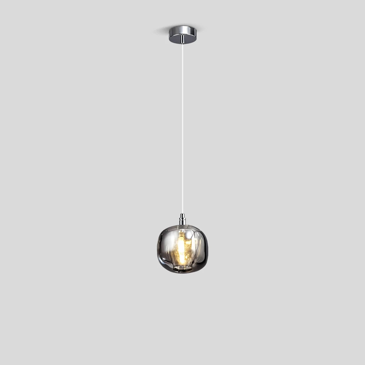 glass globe chandelier