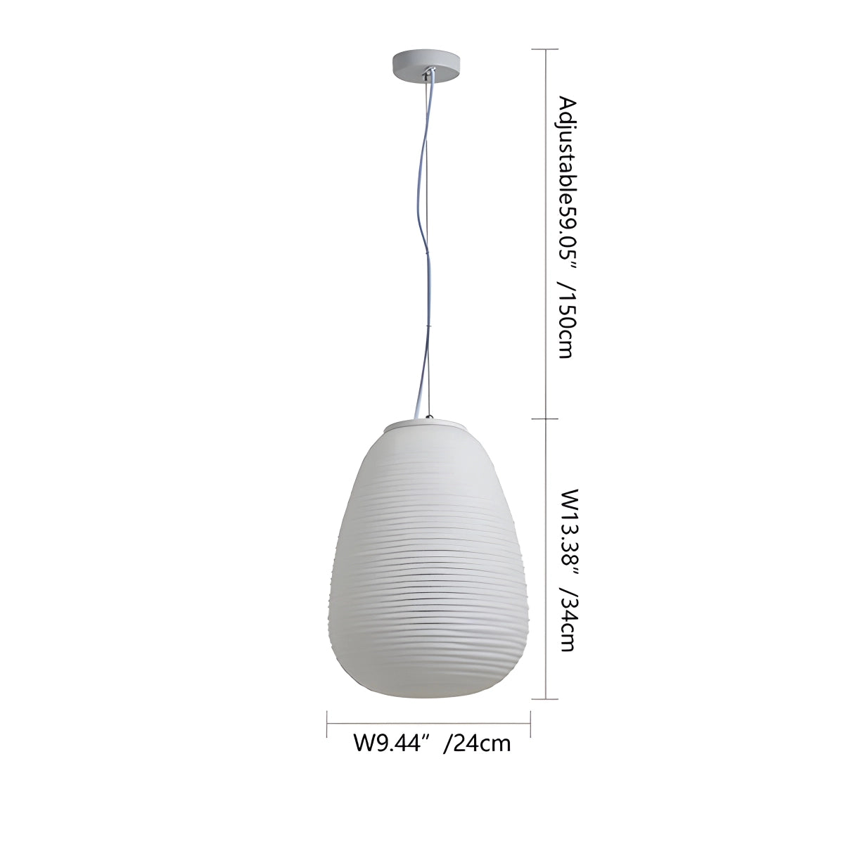 Antizer Lantern Blown Glass Pendant Light for Dining Room
