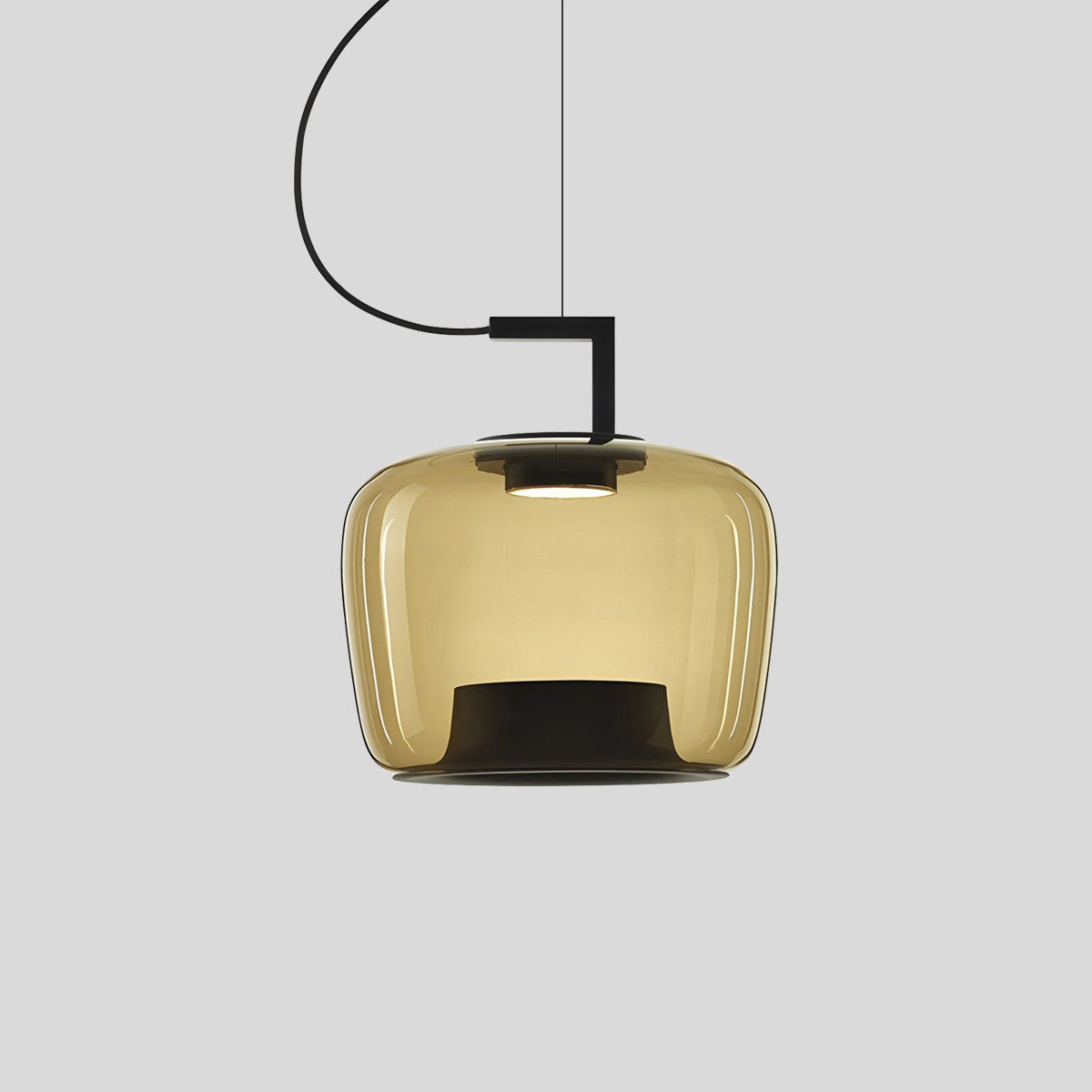 Antizer Nordic Minimalist Glass Pendant Light Style C Amber Warm Light