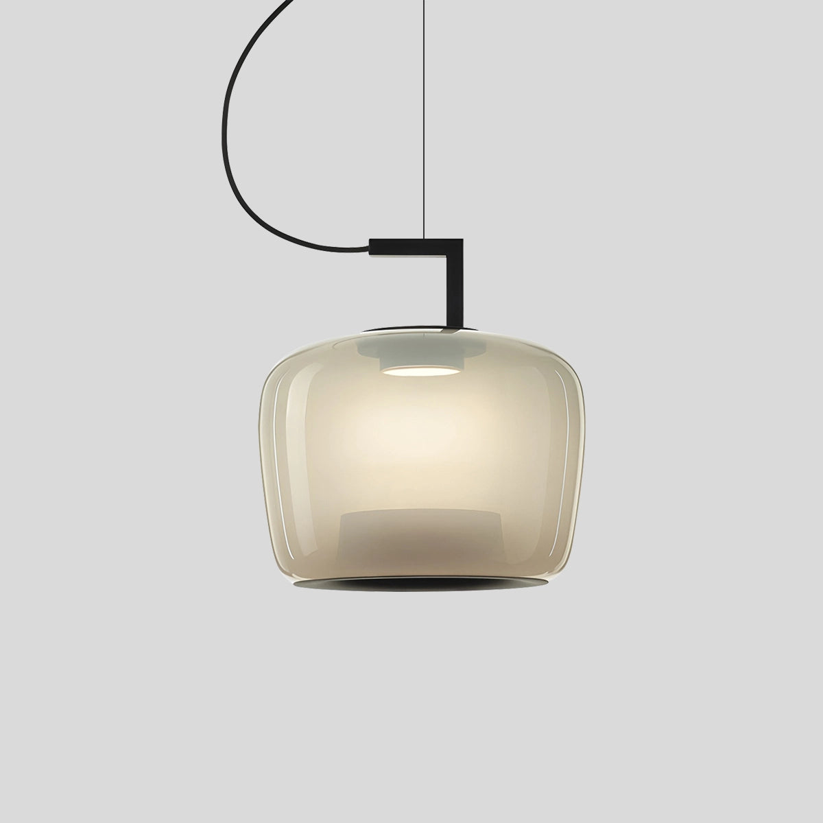 Antizer Nordic Minimalist Glass Pendant Light Style C Frosted White Warm Light