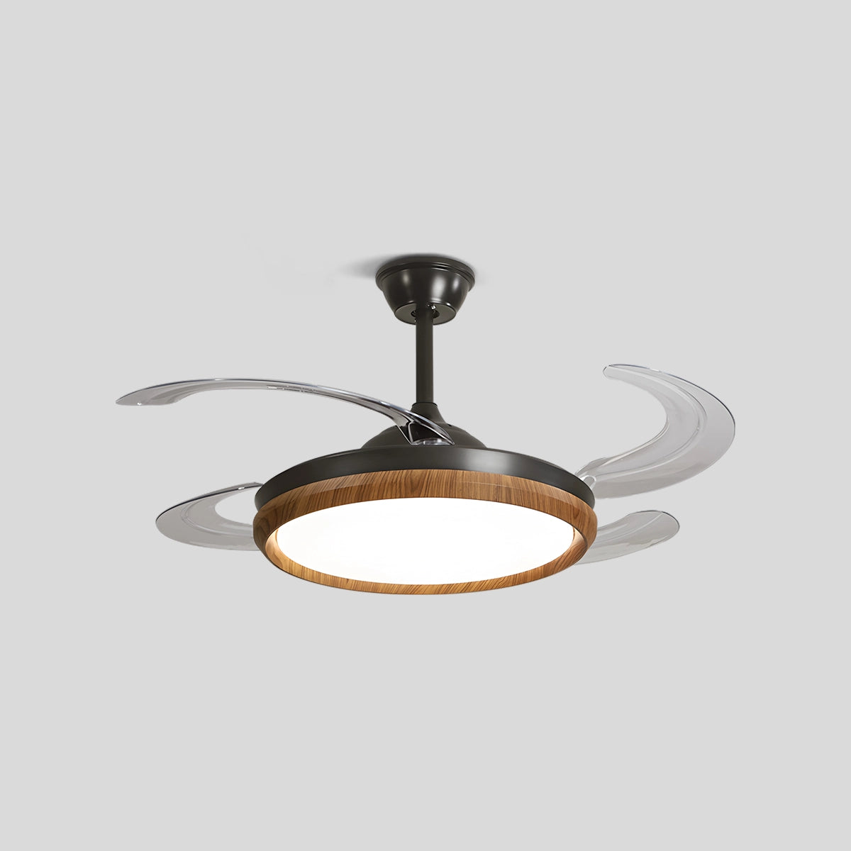 Antizer Retractable Blade Ceiling Fan with Light Style C D106cm / 42"