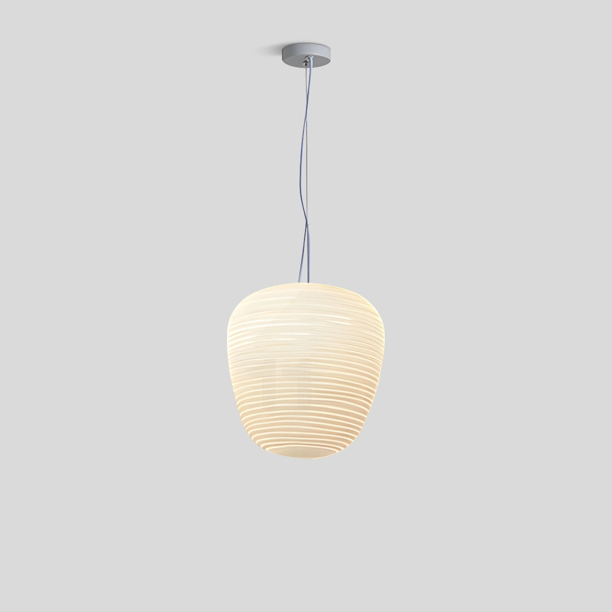 Antizer Lantern Blown Glass Pendant Light for Dining Room Style C