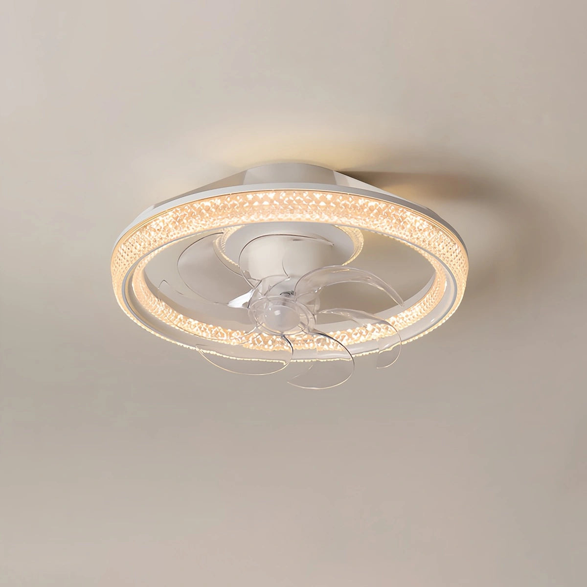 Antizer Creative Circular LED Ceiling Fan Light Style C