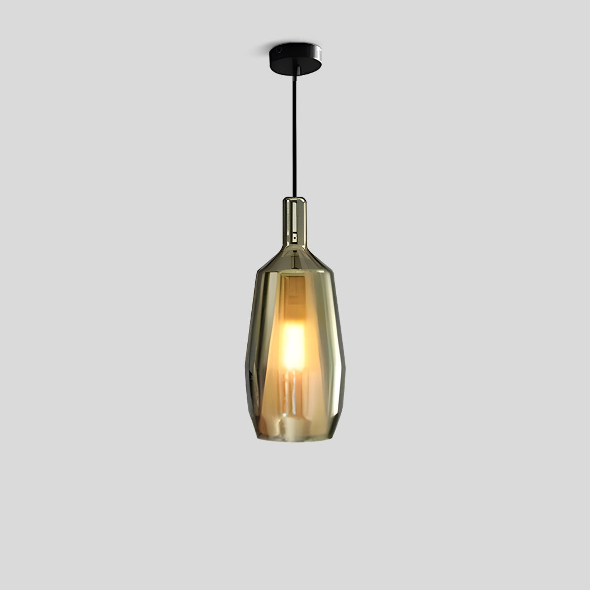 Antizer Modern Minimalist LED Glass Pendant Light for Kitchen Style C Warm Light