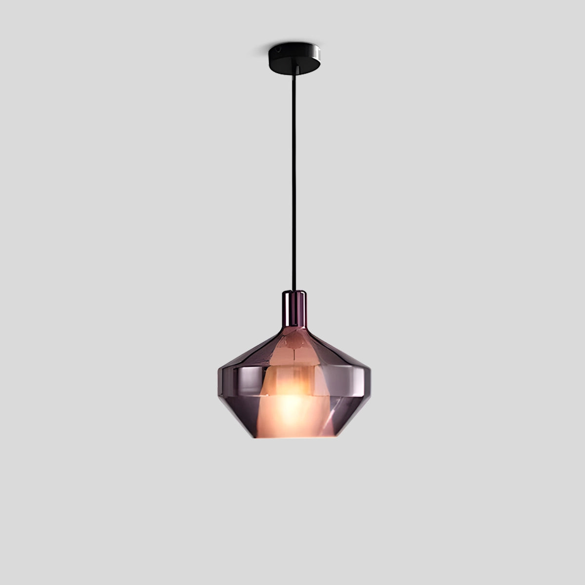Antizer Modern Minimalist LED Glass Pendant Light for Kitchen Style D Warm Light