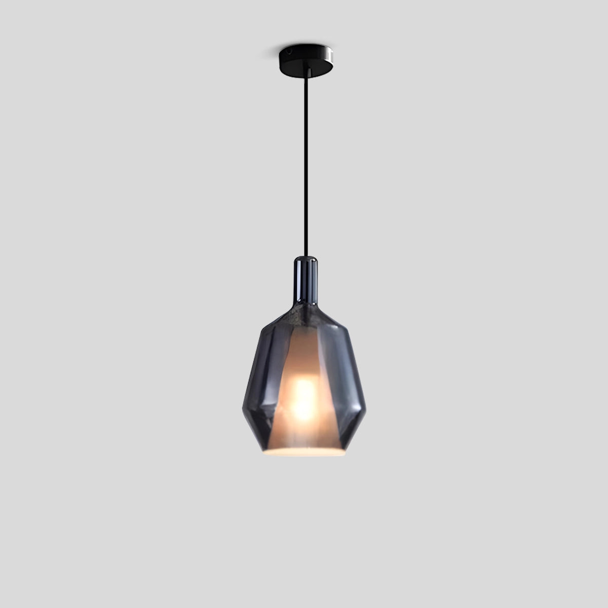 Antizer Modern Minimalist LED Glass Pendant Light for Kitchen Style E Warm Light
