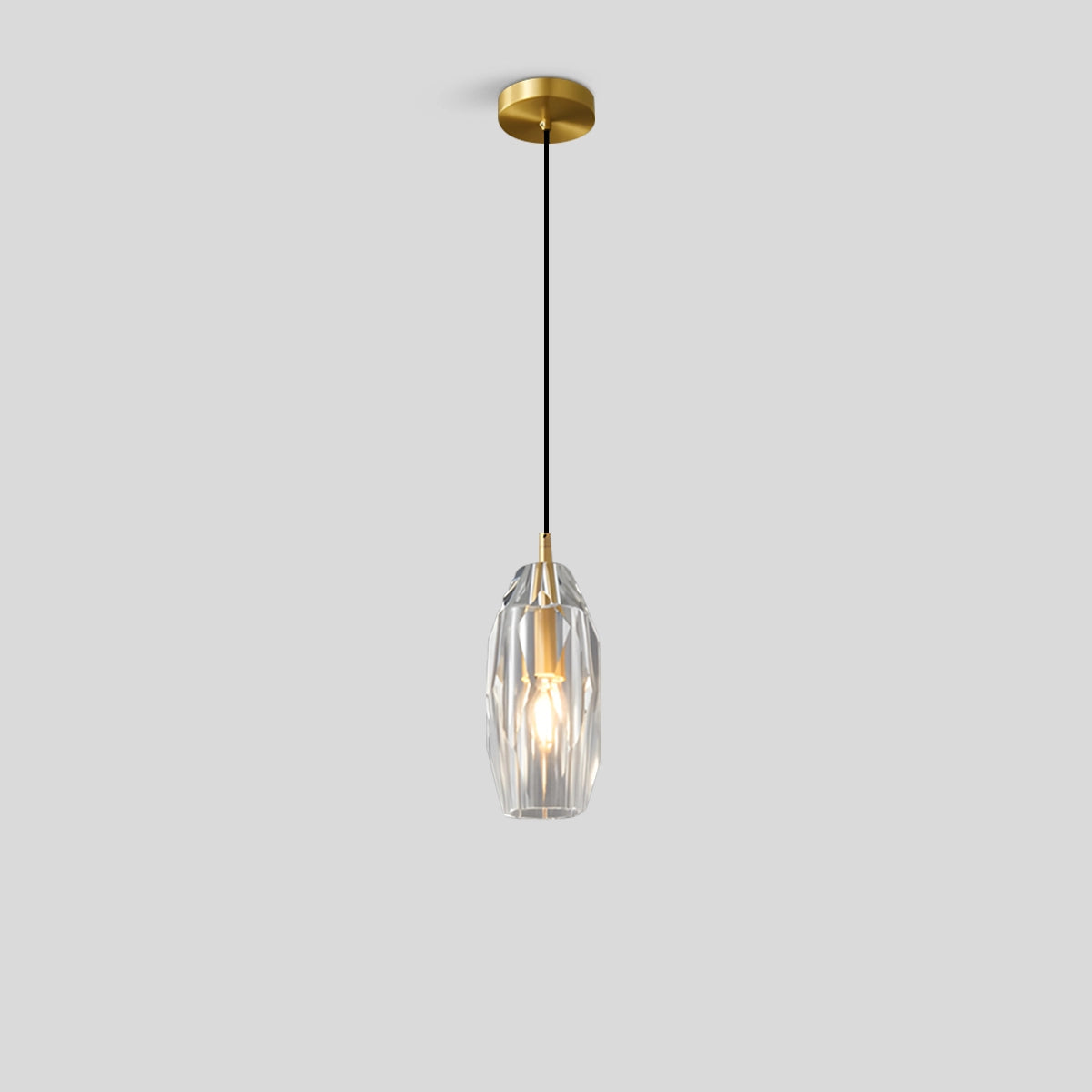 Antizer Copper Crystal Pendant Light Multiple Styles Available Style I Warm Light