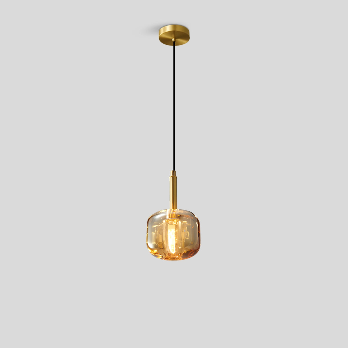 Antizer Copper Crystal Pendant Light Multiple Styles Available Style K Warm Light