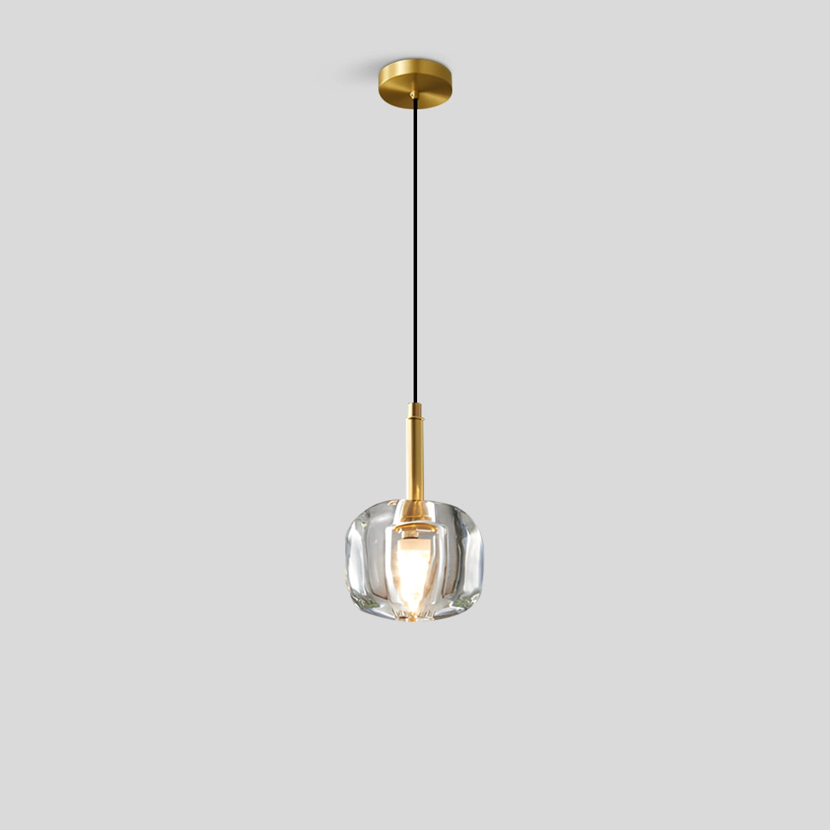 Antizer Copper Crystal Pendant Light Multiple Styles Available Style O Warm Light
