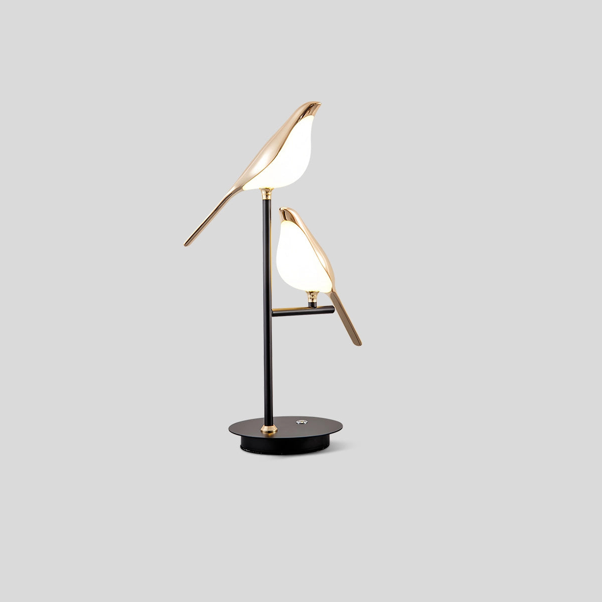 Antizer Modern Gold Birds LED Chandelier Table-2 Heads Warm Light