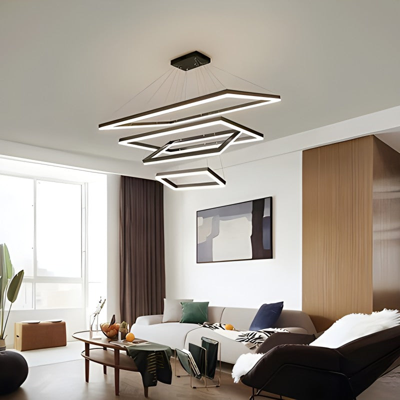 modern tiered chandelier for living room