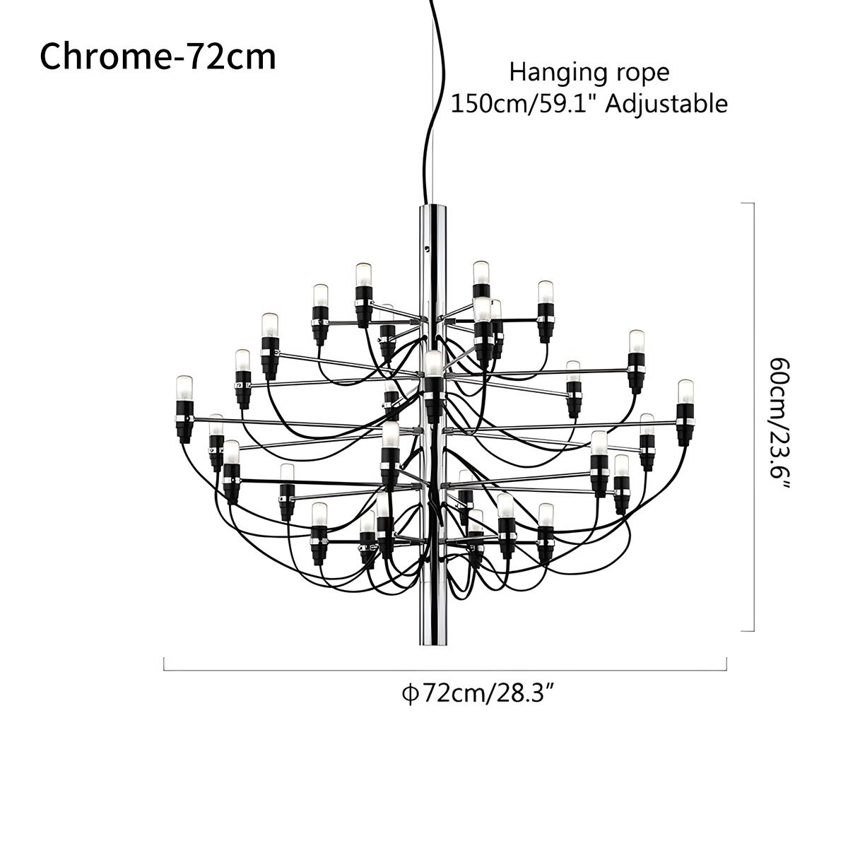 Antizer Tiered Modern Candle Chandelier