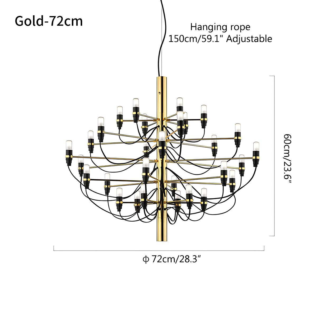 Antizer Tiered Modern Candle Chandelier