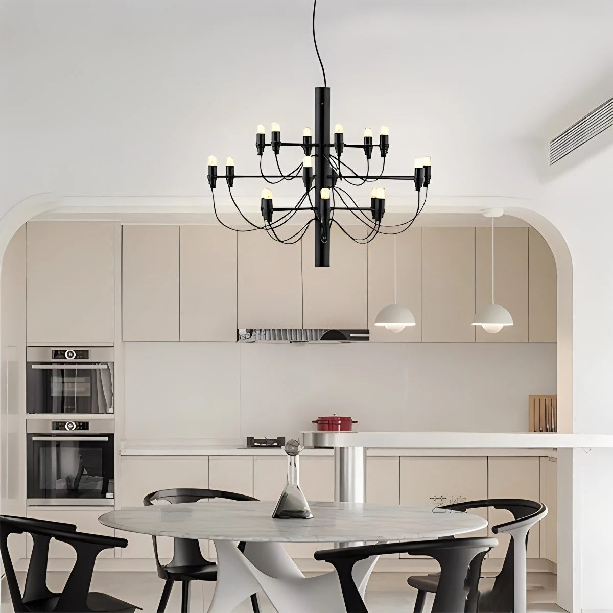 Antizer Tiered Modern Candle Chandelier