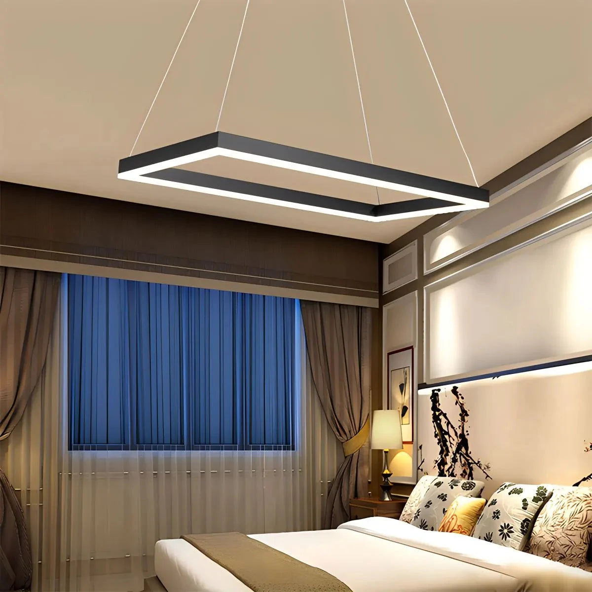 ring chandelier with shades