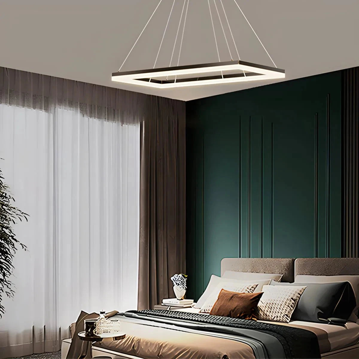 ring chandelier with shades