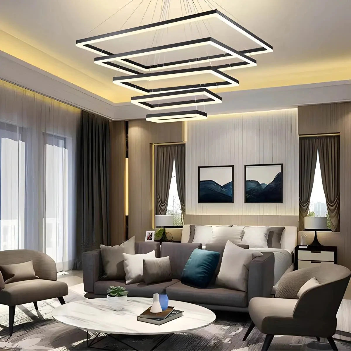 tiered chandelier for living room