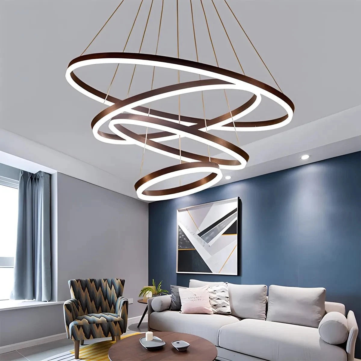 modern multi light pendant