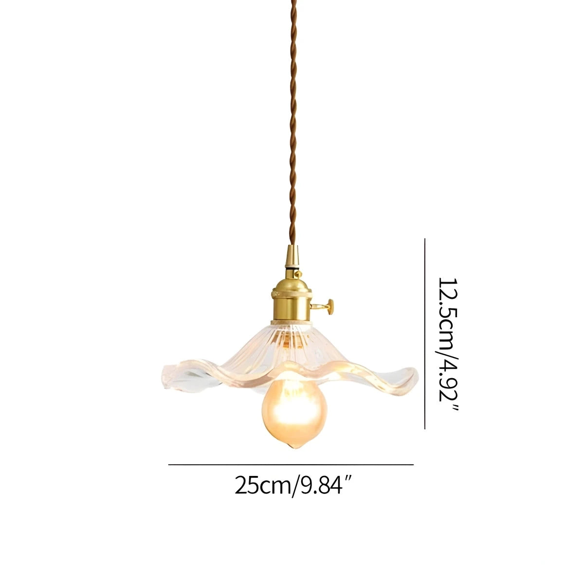 Antizer Nordic Japanese Glass Chandelier for Living Room