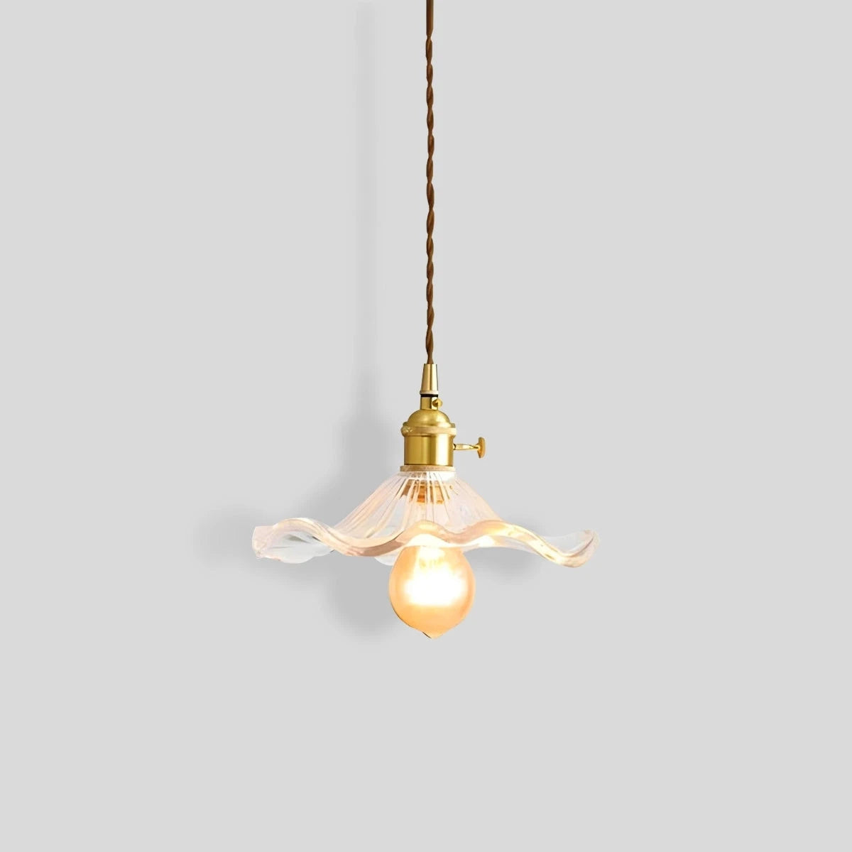 Antizer Nordic Japanese Glass Chandelier for Living Room Transparent Warm Light