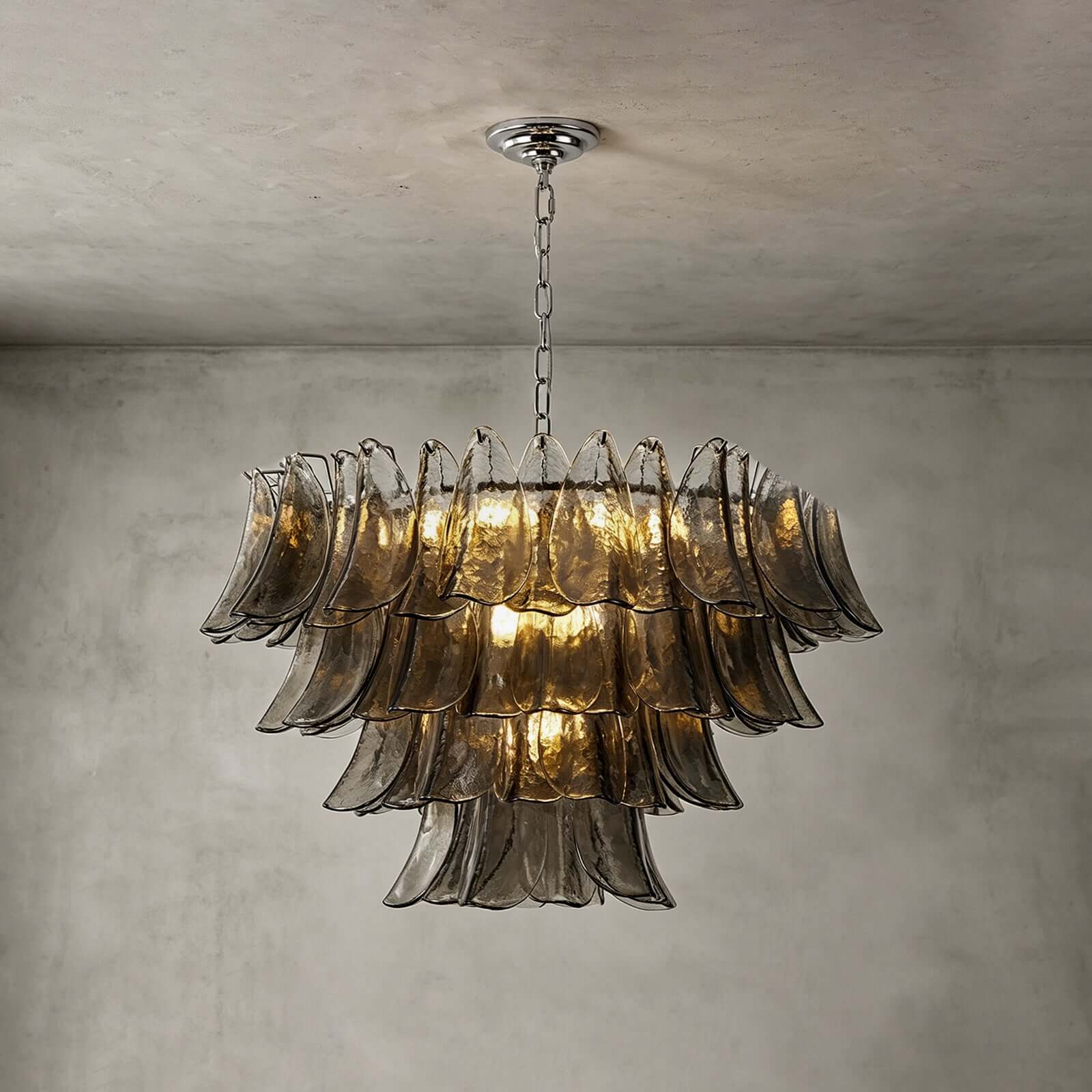 Valora Chandelier | Art Glass Light for Living Room Foyer