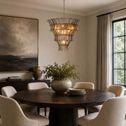 Antizer Murano Tiered Handcrafted Glass Chandelier