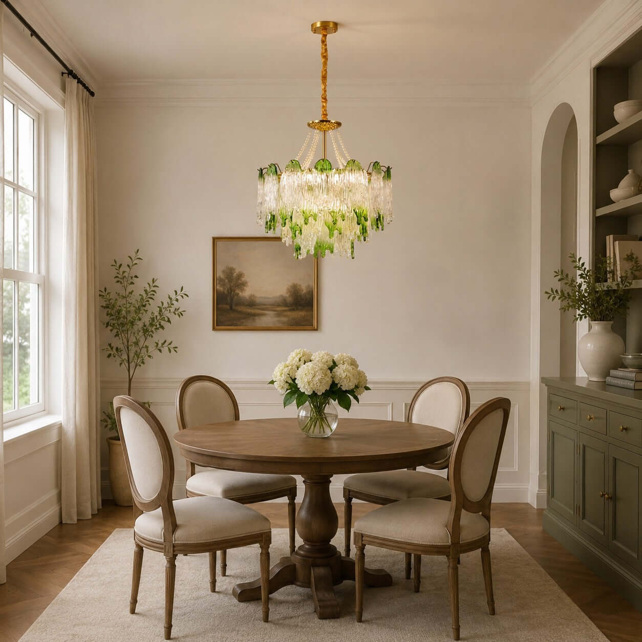 Antizer French Luxury Irregular Glass Chandelier