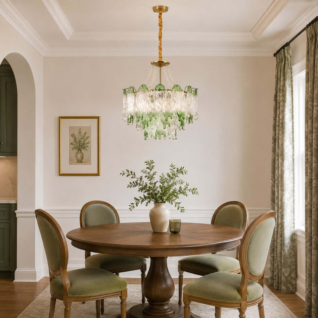 Antizer French Luxury Irregular Glass Chandelier