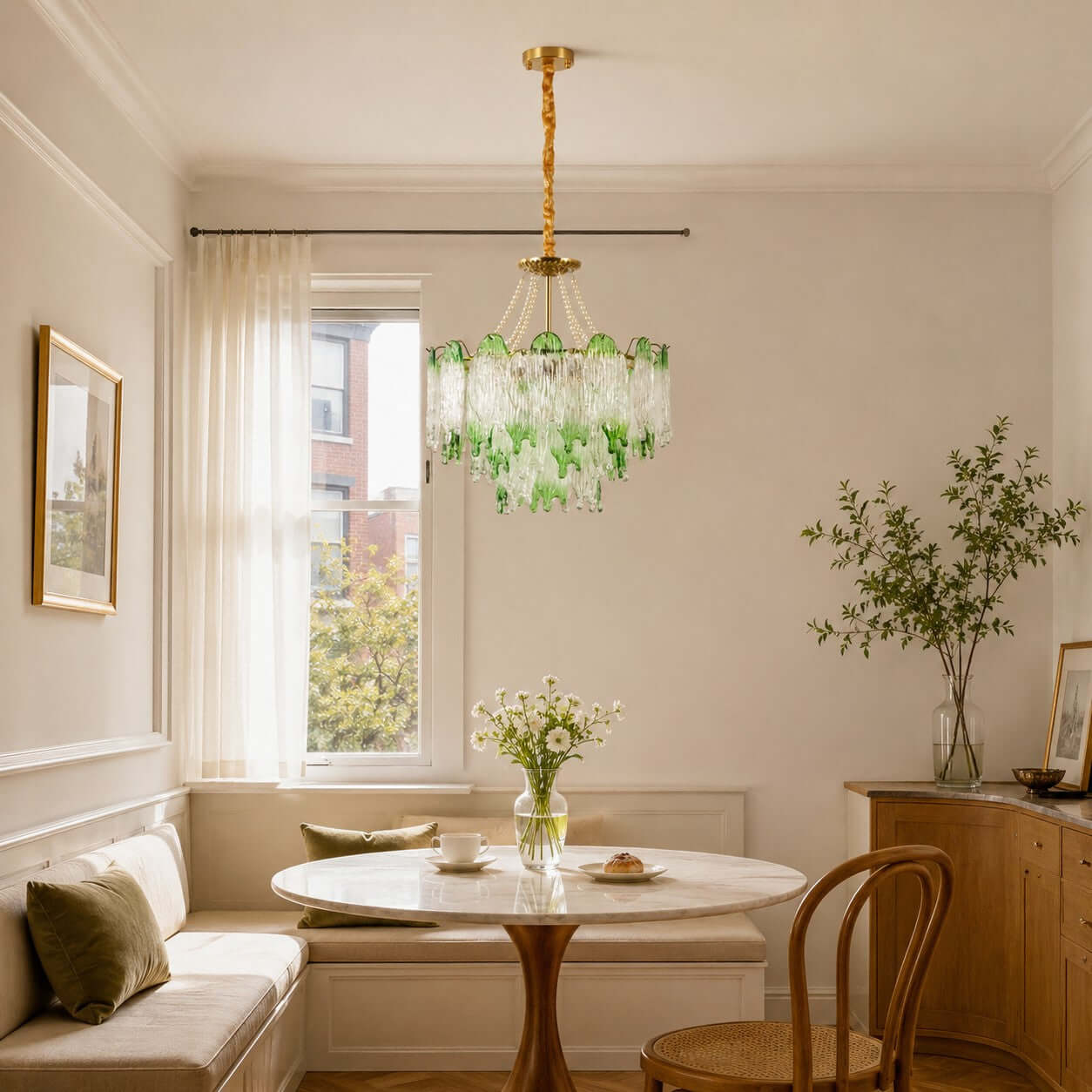 Antizer French Luxury Irregular Glass Chandelier