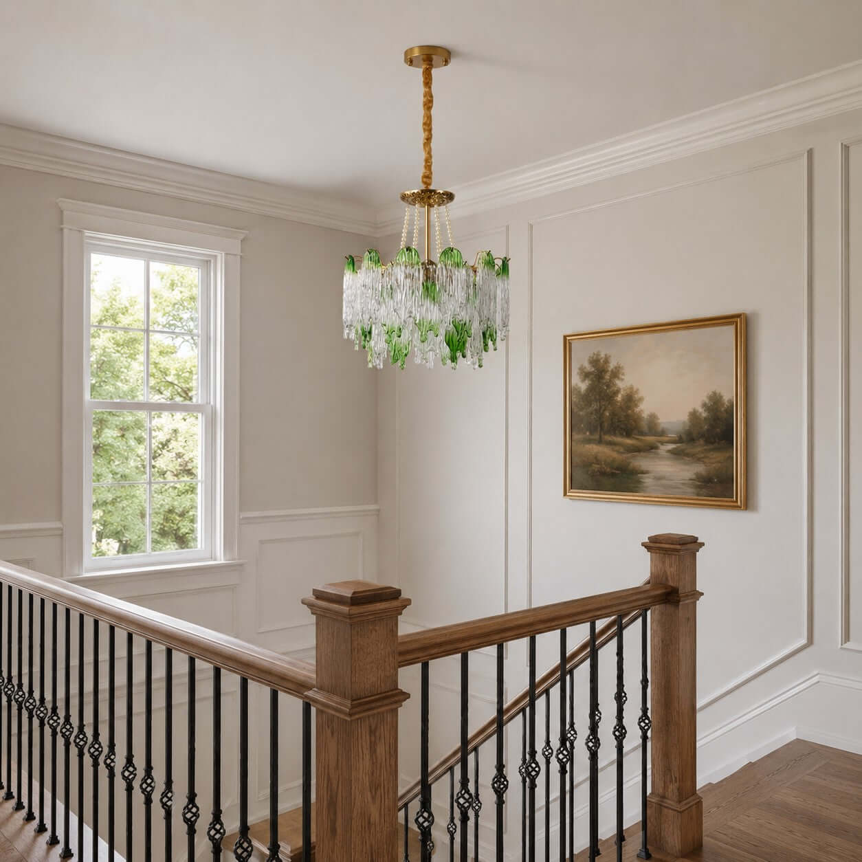 Antizer French Luxury Irregular Glass Chandelier