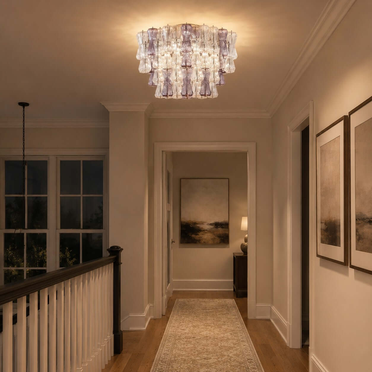 Antizer Modern Murano Glass Ceiling Light