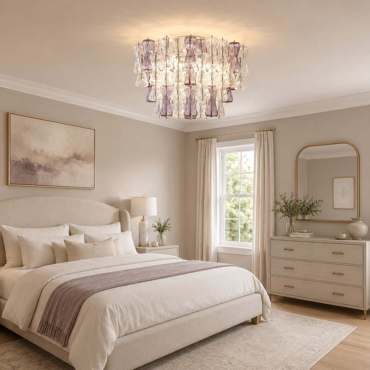 Antizer Modern Murano Glass Ceiling Light