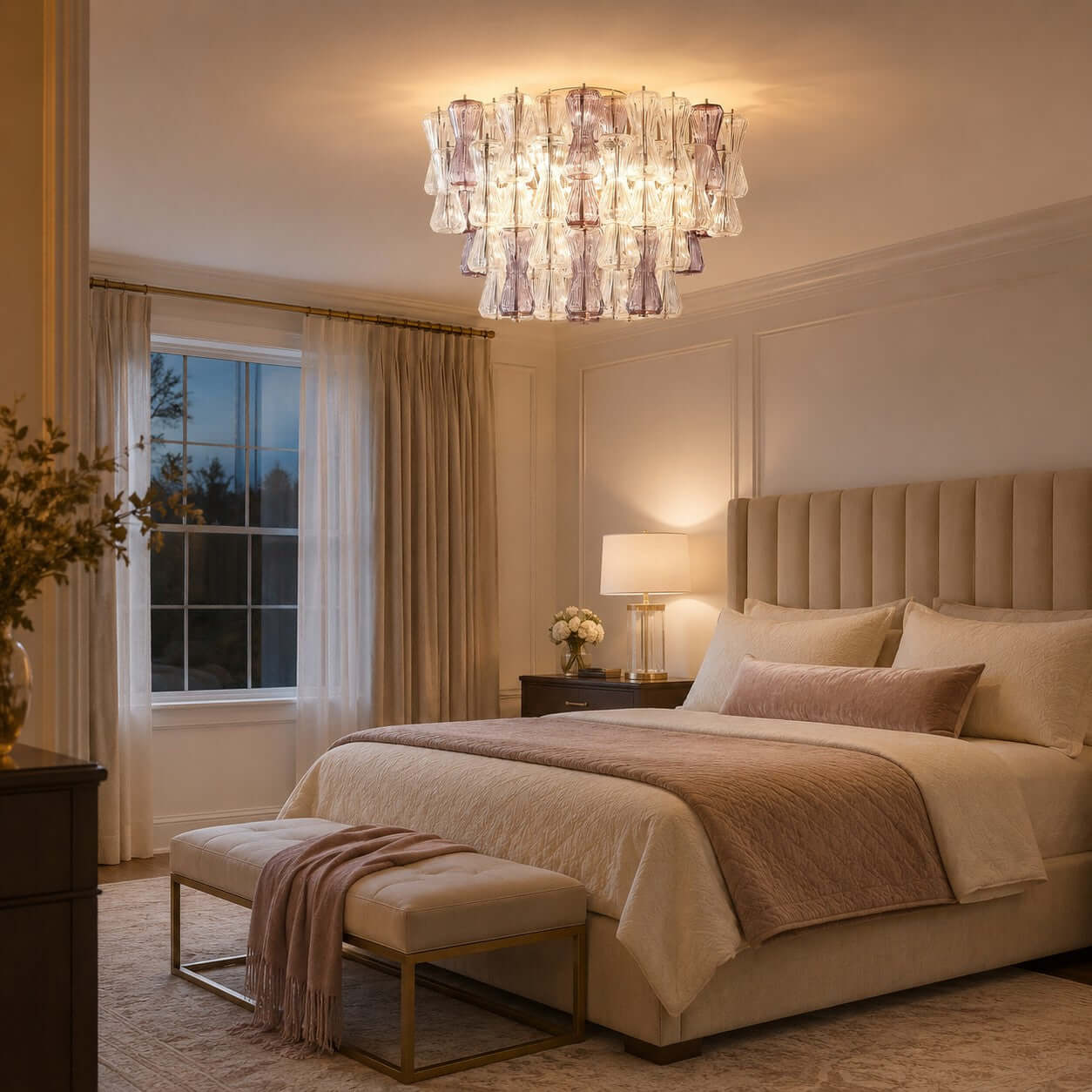 Antizer Modern Murano Glass Ceiling Light