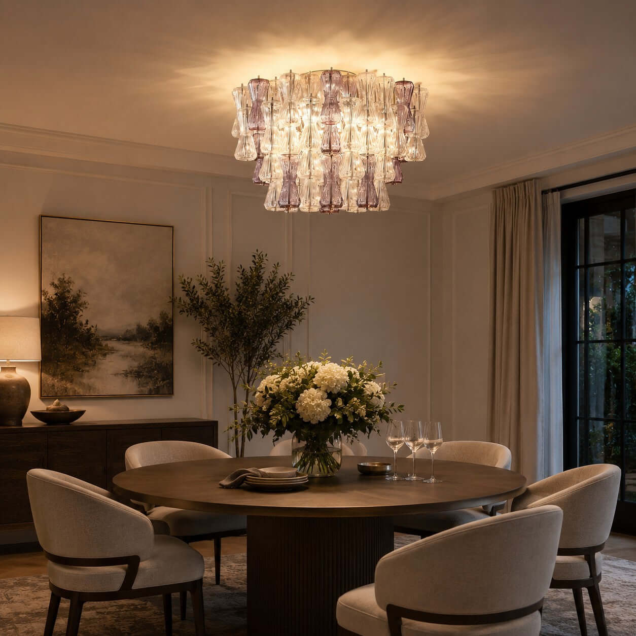 Antizer Modern Murano Glass Ceiling Light