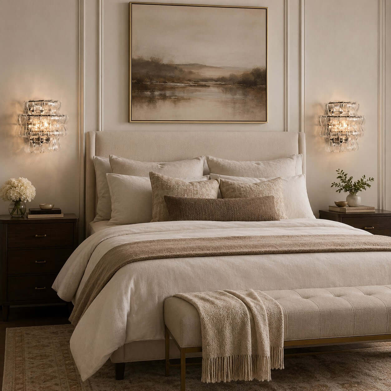Antizer Murano Textured Glass Wall Sconce
