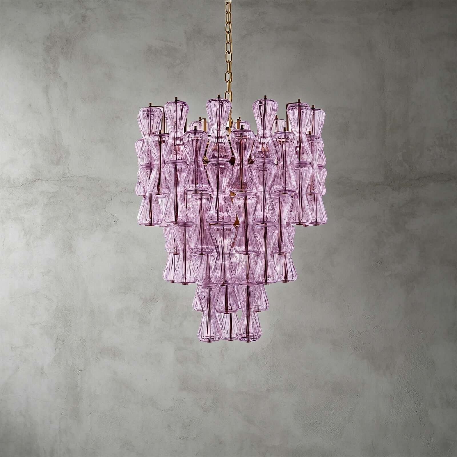 Virello Chandelier – Modern Glass Chandelier for Dining Room