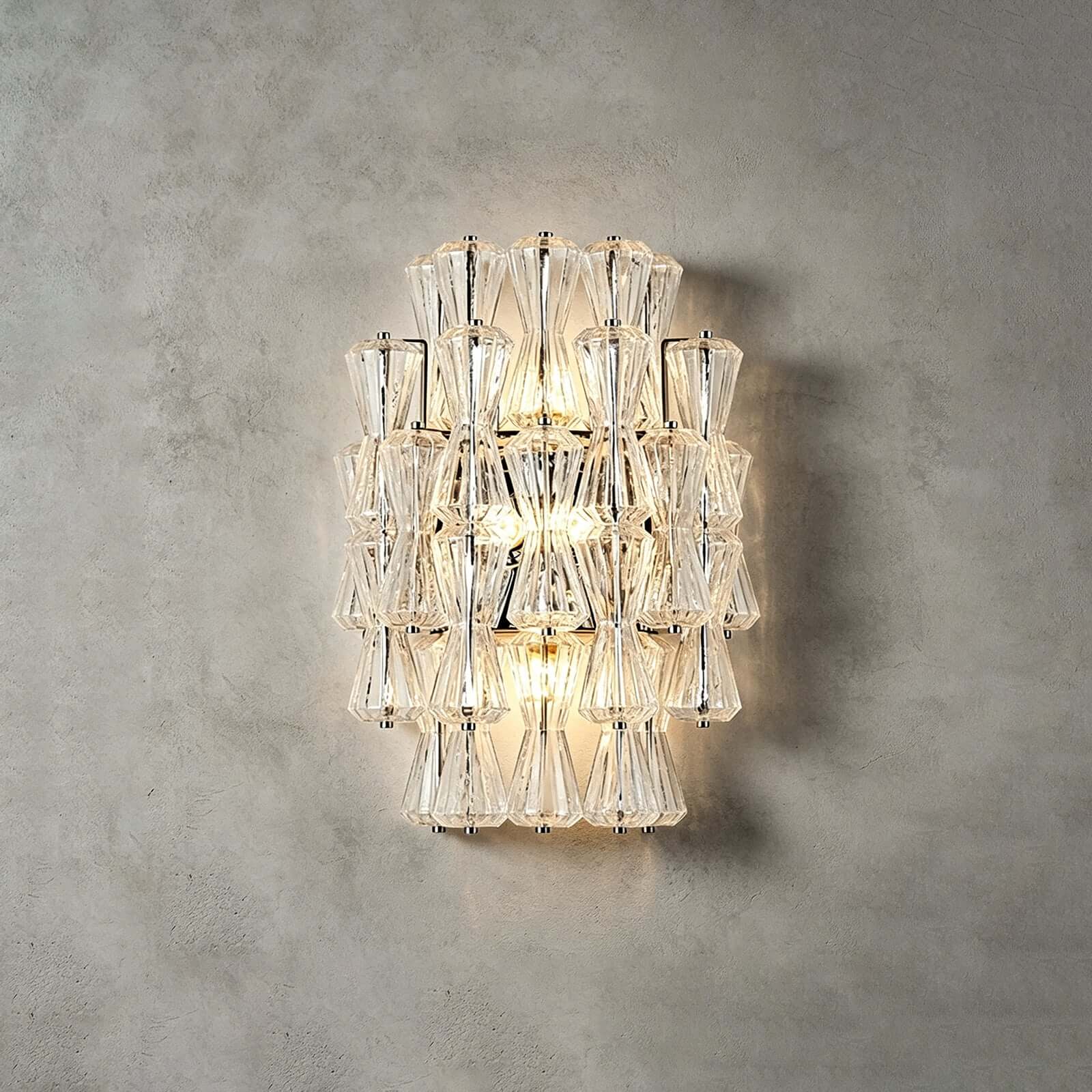 Virello Wall Sconce - Murano Glass Wall Sconce for Bedroom and Hallway