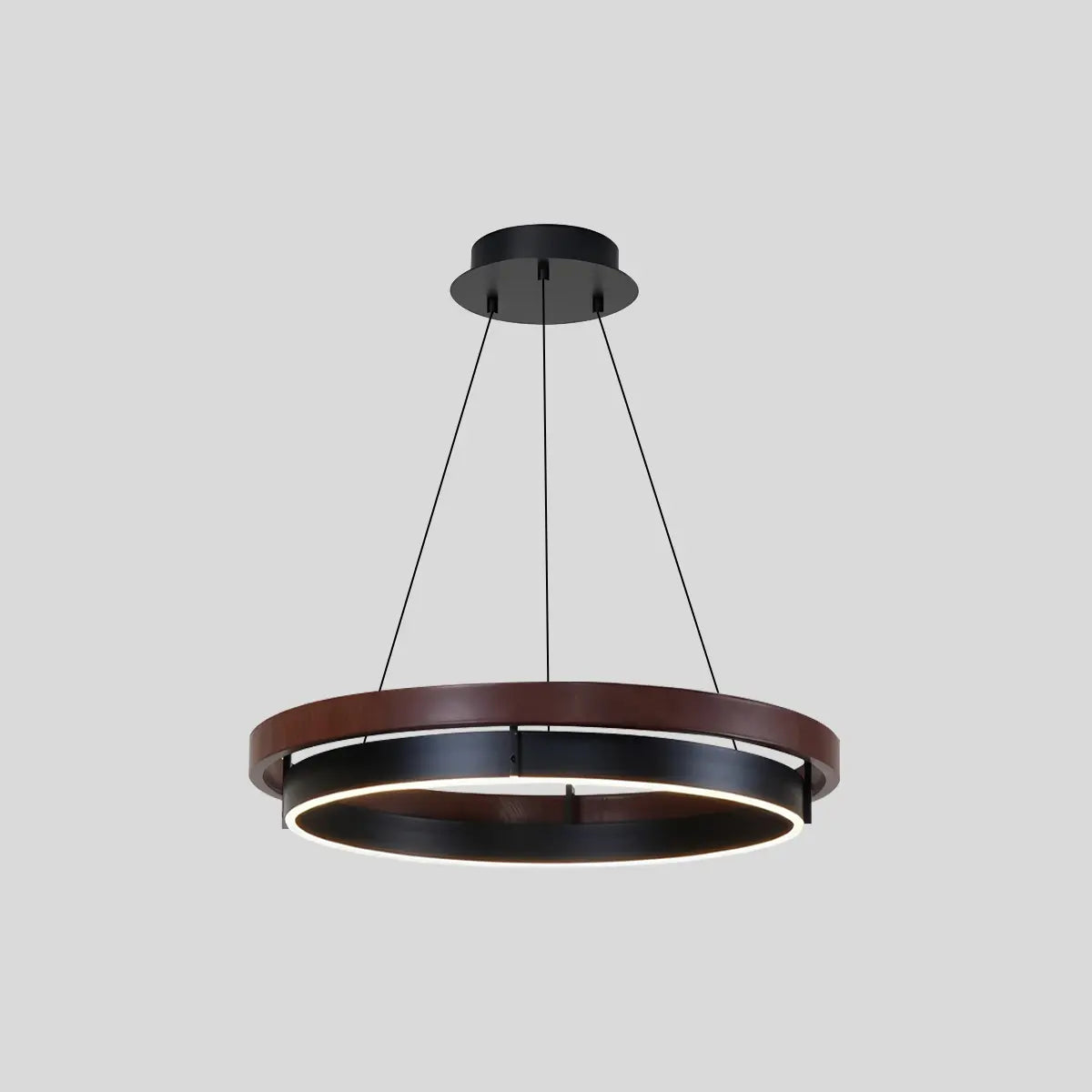 modern ring chandelier size