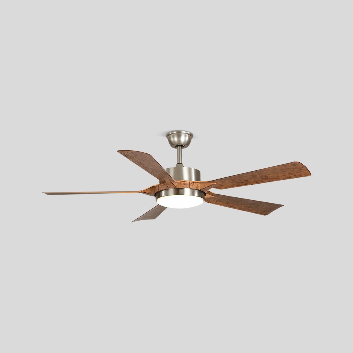 Antizer Dimmable Ceiling Fan with Light & Remote Control Walnut wood