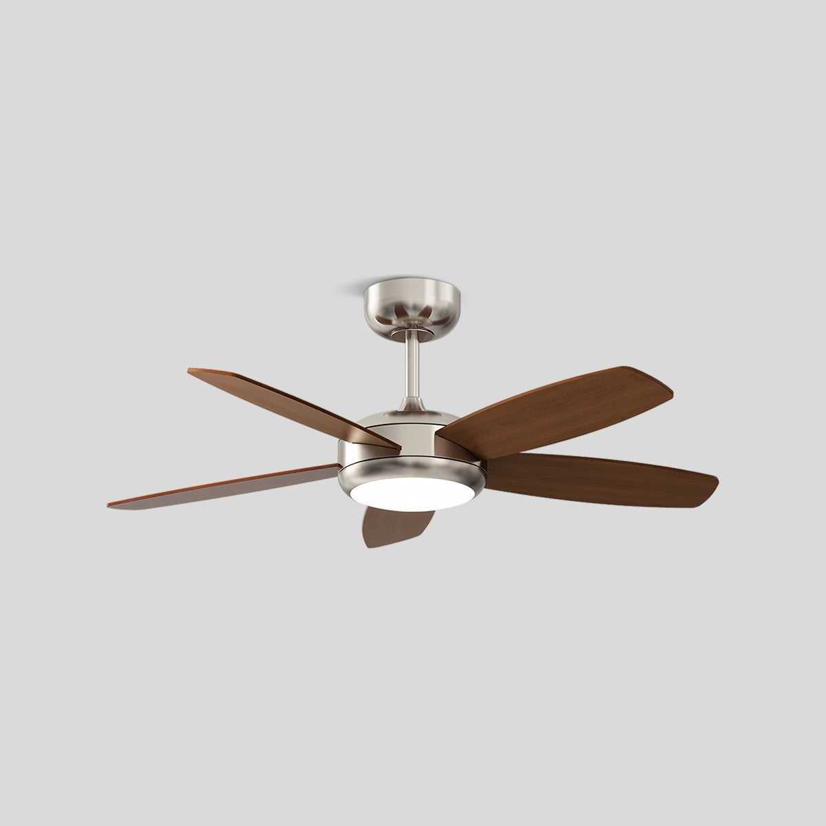 Antizer Retro American Style 5-blade Ceiling Fan Light Walnut wood
