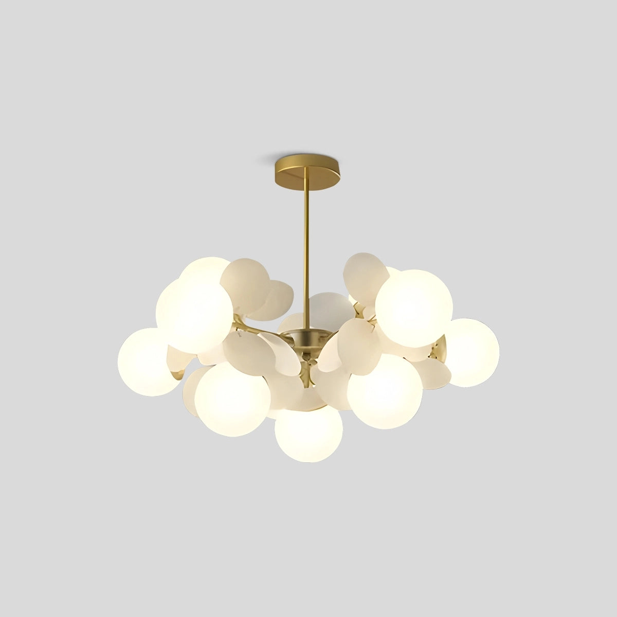 Antizer Colorful Flash Modern Chandelier 10 Head White-67cm / 26.38"