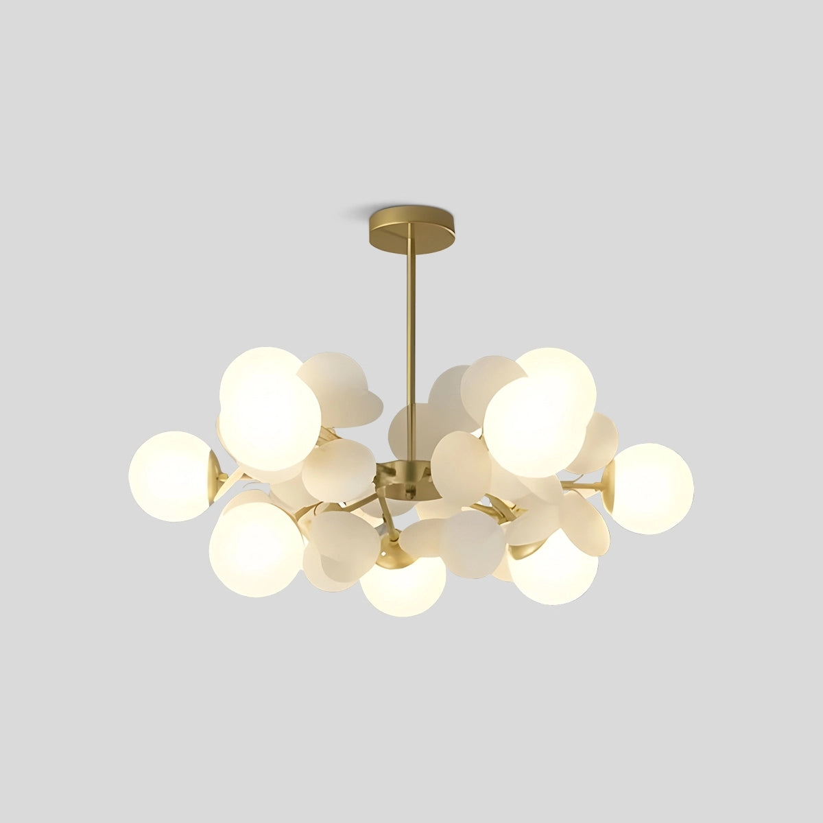 Antizer Colorful Flash Modern Chandelier 12 Head White-75cm / 29.53"