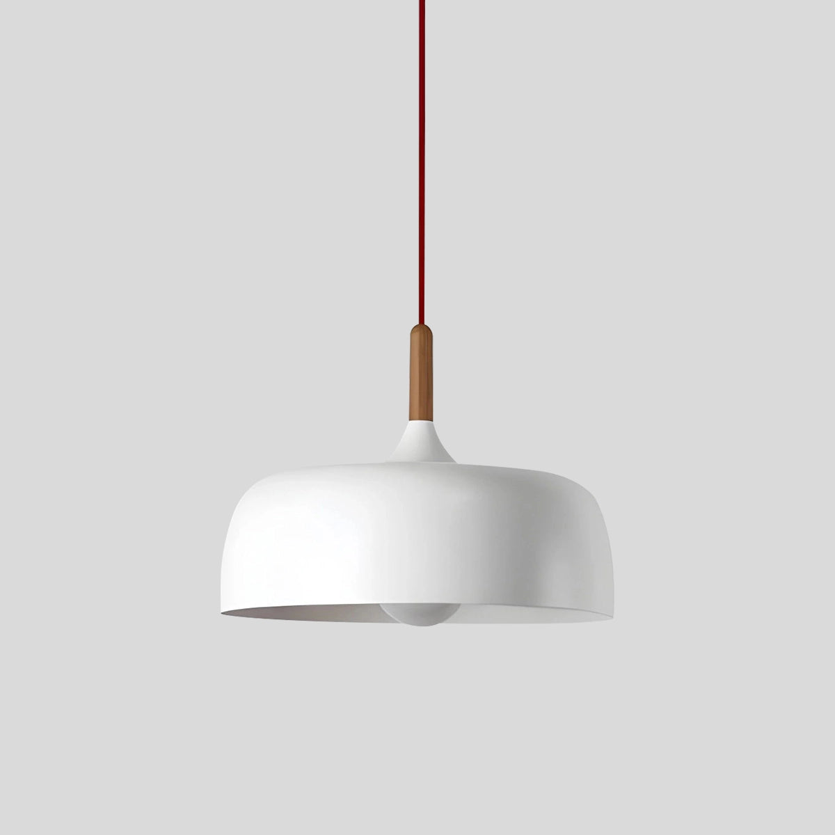 Antizer Modern Dome Macaron Pendant Light for Kitchen Island White D30cm / 11.81"