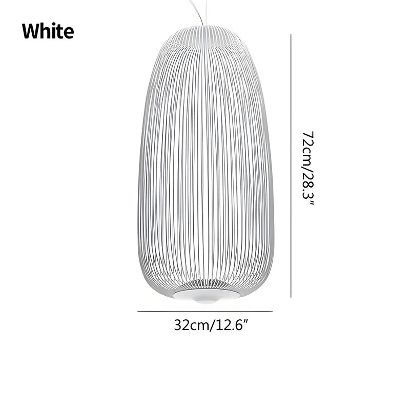 bird cage pendant light size