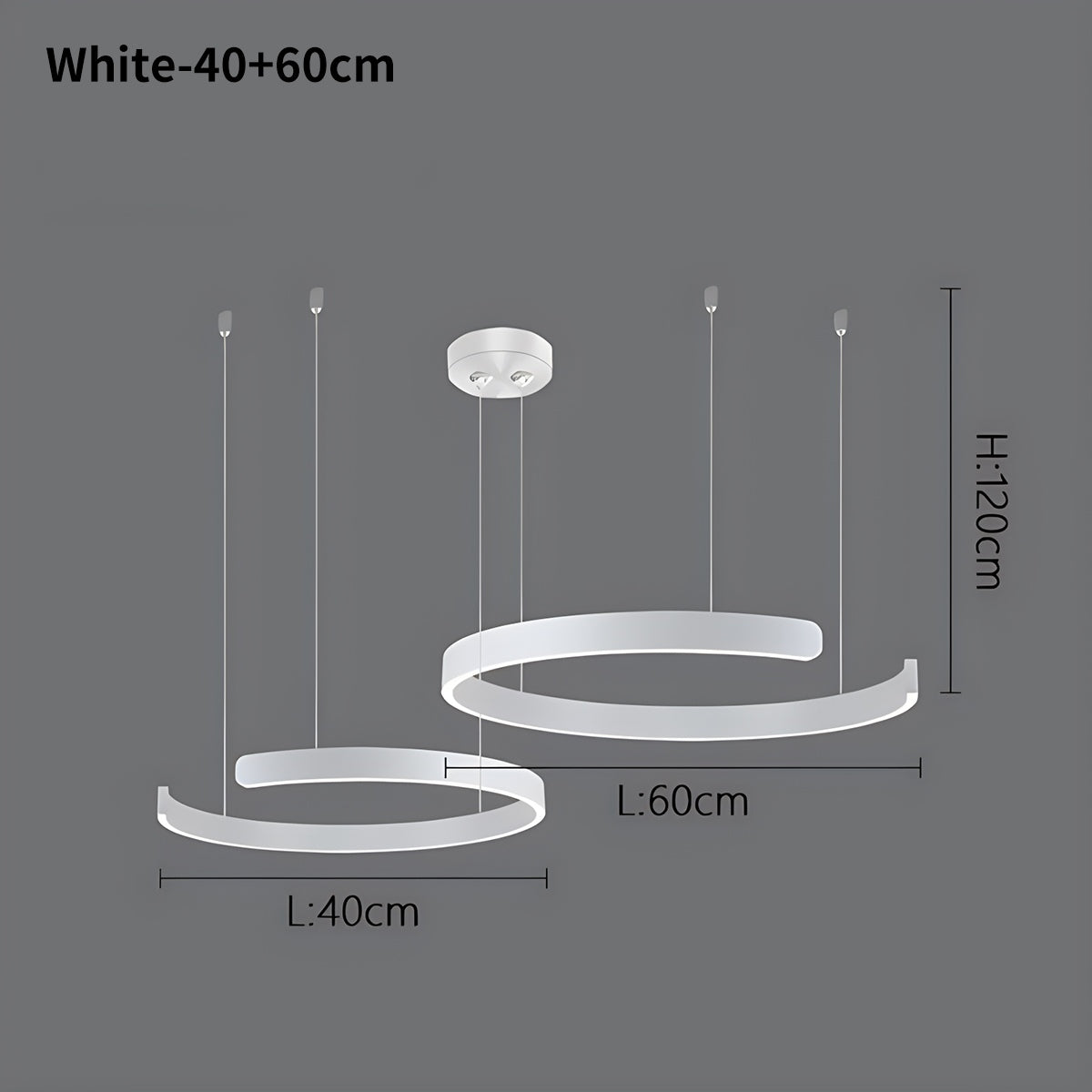 Antizer Modern Ring LED Chandelier for Living Room